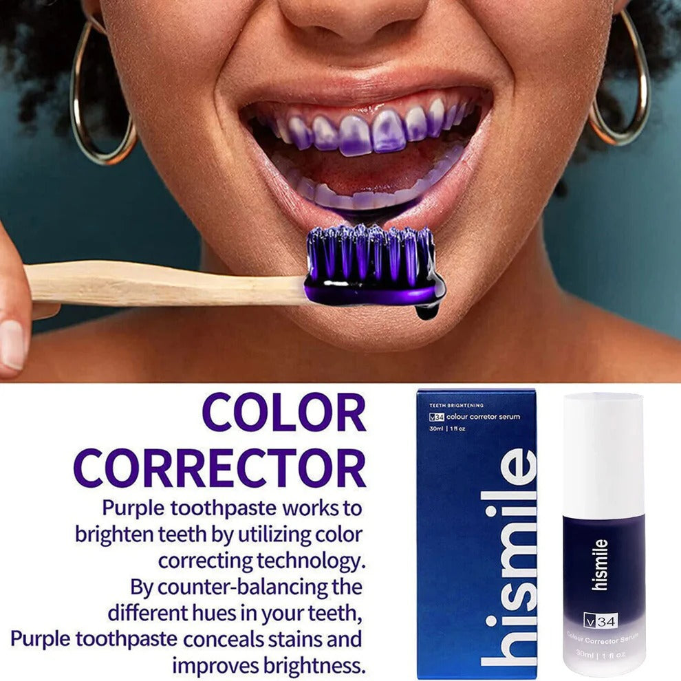 Hismile V34 Violet Toothpaste – Brighten Instantly, Shine Effortlessly